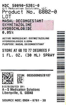 nasal decongestant 포장