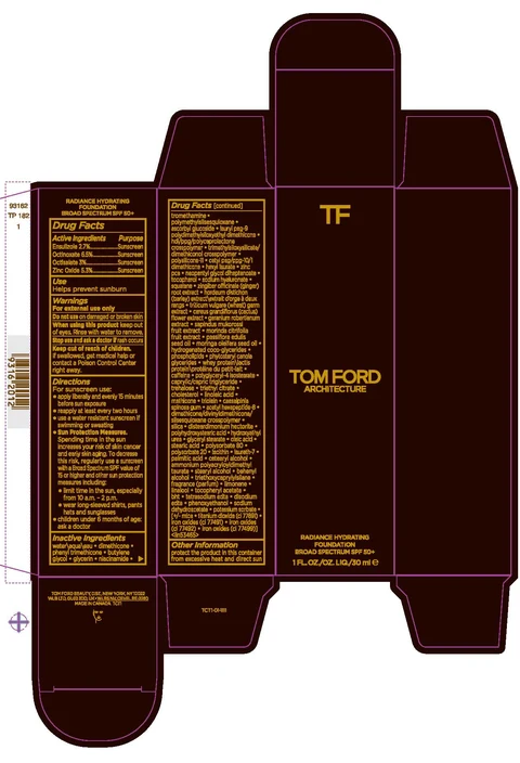 TOM FORD ARCHITECTURE RADIANCE HYDRATING FOUNDATION BROAD SPECTRUM SPF 50 포장