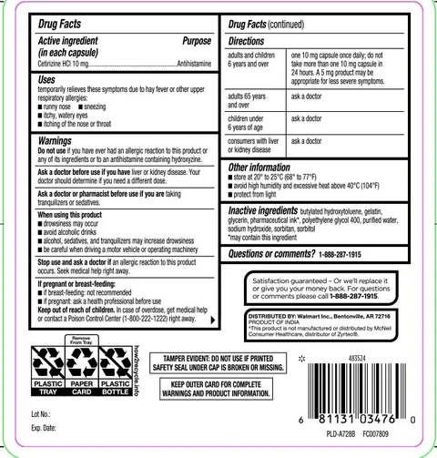 Equate Allergy Relief Cetirizine HCl 10mg