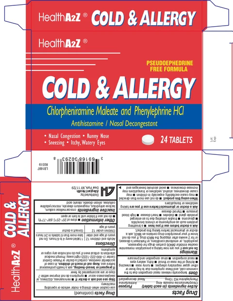 Cold and Allergy 포장