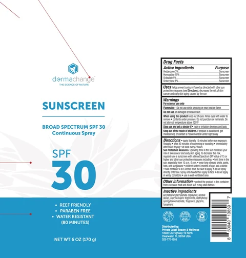 Dermachange SPF 30 Sunscreen 포장