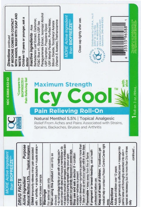 Icy Cool Maximum Strength 포장