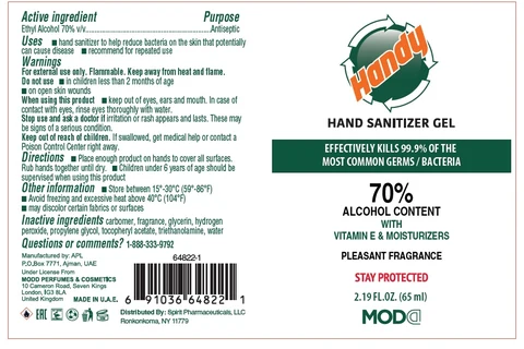 Hand Sanitizer Gel packaging