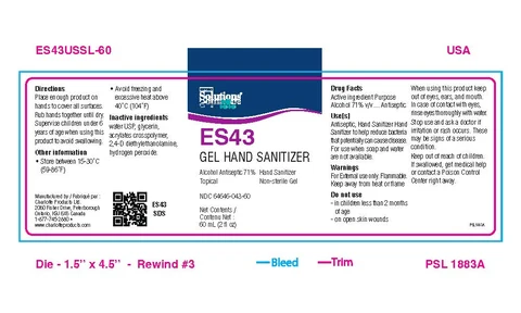 Hand Sanitizer packaging