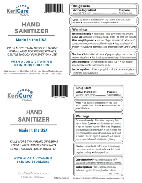 KeriCure Hand Sanitizer 포장