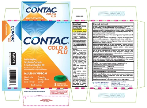CONTAC COLD AND FLU packaging
