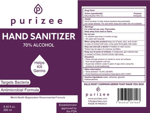 Hand Sanitizer packaging