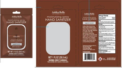 Ashley Belle Moisturizing Hand Sanitizer Sugared Coconut 포장