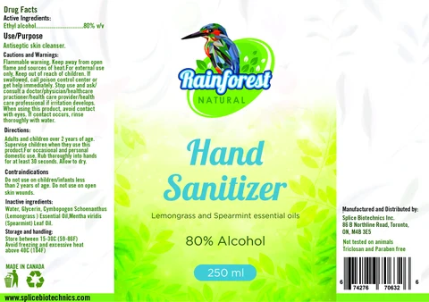 Hand Sanitizer packaging