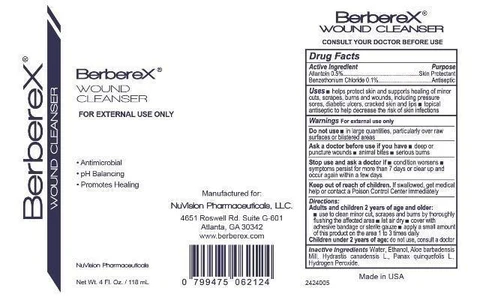 BerbereX Wound Cleanser 포장