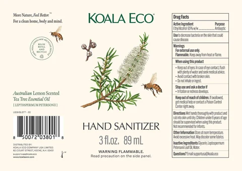 Koala Eco Hand Sanitizer packaging