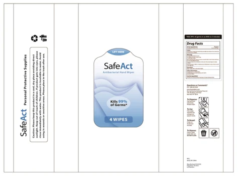 Antibacterial Hand Wipes 포장