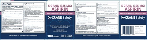 Crane Safety Aspirin / Thompson Aspirin 포장