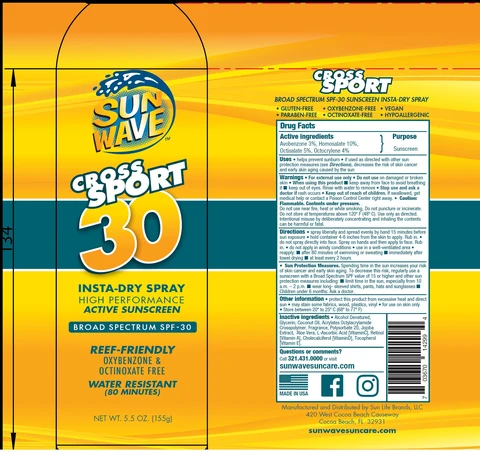 Sun Wave Cross Sport Insta Dry SPF 30 포장
