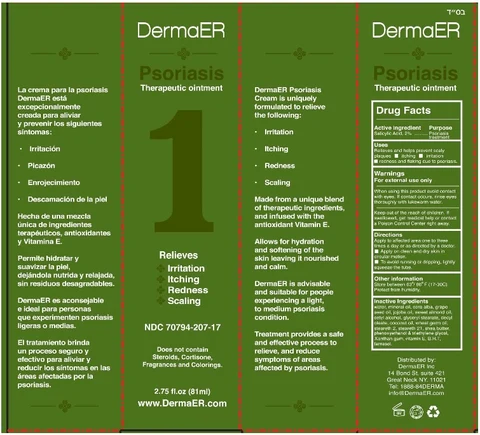 DermaER Psoriasis Therapeutic 포장