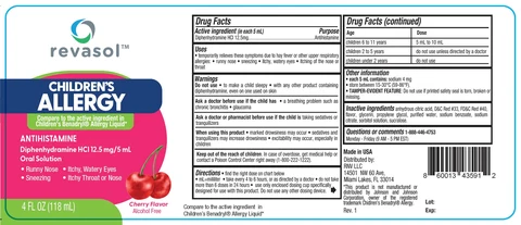 REVASOL CHILDRENS ALLERGY 포장