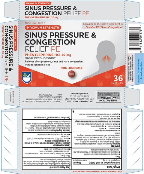 Sinus Pressure and Congestion Relief PEMaximum Strength 포장
