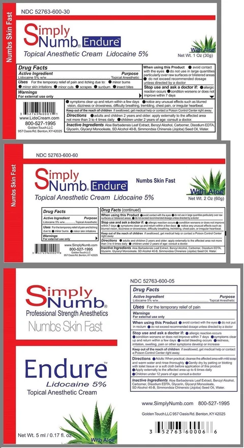 Simply Numb Endure 포장