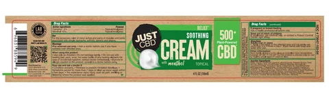 JUST CBD SOOTHING packaging