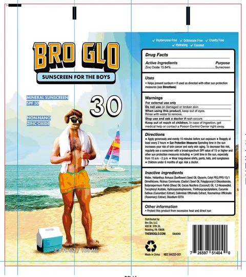 BRO GLO Sunscreen for the boys SPF30 포장