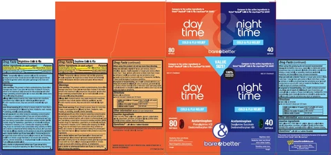 DayTime NightTime Cold and Flu Relief 포장
