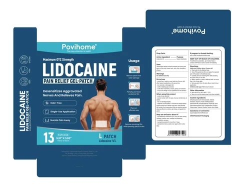 Lidocaine Pain Relief Gel-Patch packaging