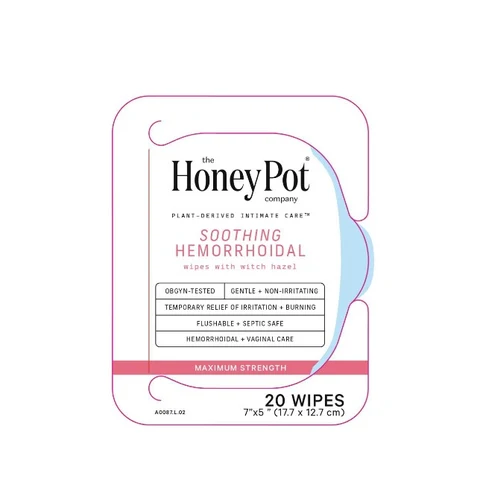 Soothing Hemorrhoidal Wipes 50 Witch Hazel packaging