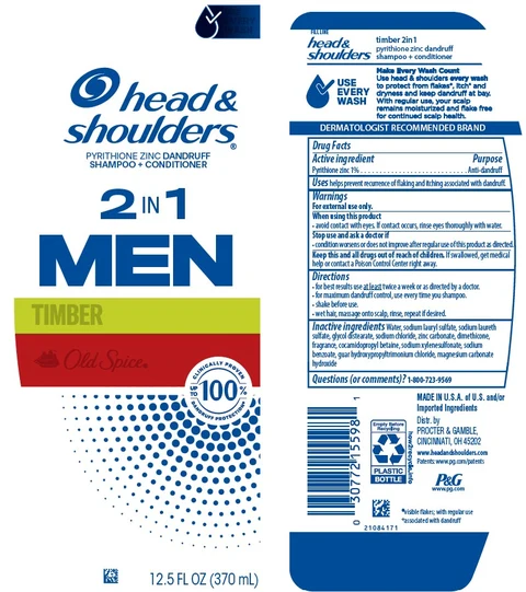 Head and Shoulders 2in1 MenTimber Old Spice packaging