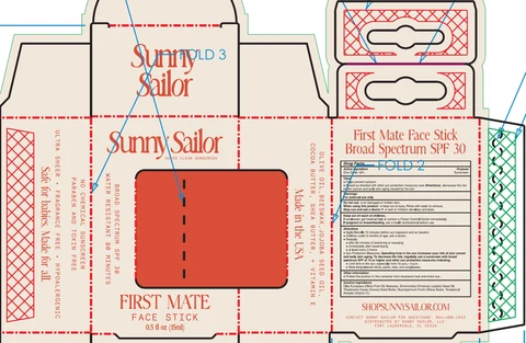 Sunny Sailor First Mate Face Stick SPF 30 포장