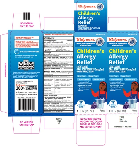 Childrens Loratadine Sugar Free packaging