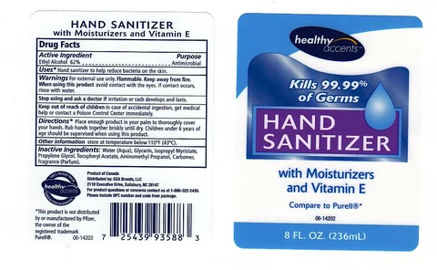 HAND SANITIZERWITH MOISTURIZERS AND VITAMIN E 포장