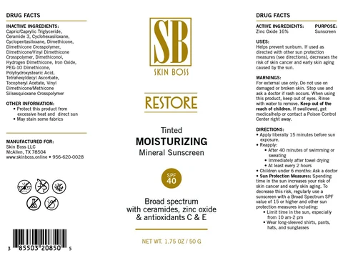 Restore Tinted Moisturizing 포장
