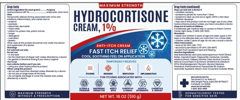 Terramed Just Think Comfort Hydrocortisone 1% Cream packaging