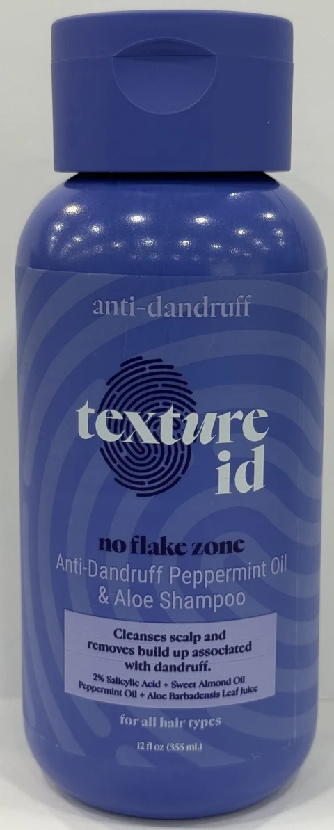 Texture ID Anti Dandruff Peppermint Oil and Aloe packaging