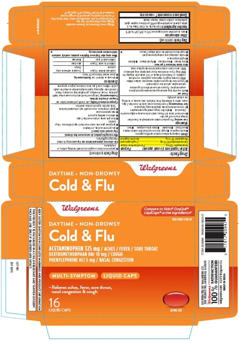 Walgreens Daytime Non-Drowsy Cold and Flu packaging