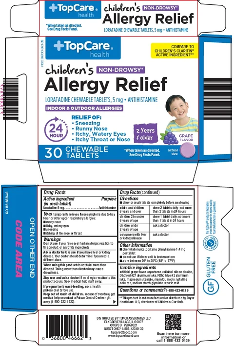 topcare childrens allergy relief 포장