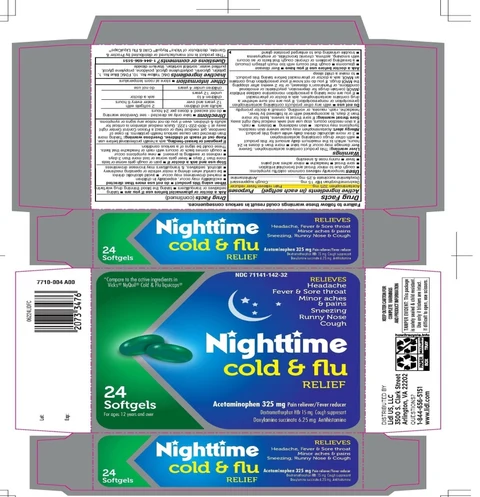 LIDL Nightyime Cold and Flu Relief packaging