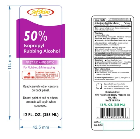 RUBBING ALCOHOL 50 PERCENT 포장