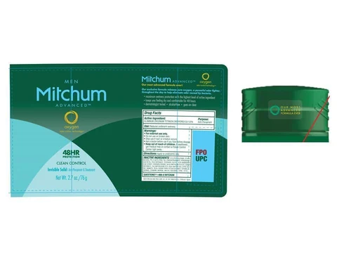Womens Mitchum Advanced Invisible Antiperspirant DeodorantSolid Pure Fresh packaging