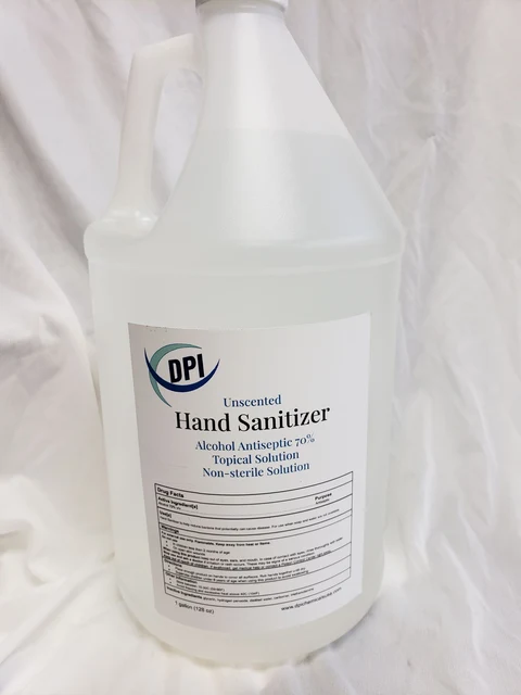 Hand Sanitizer 70% Unscented packaging