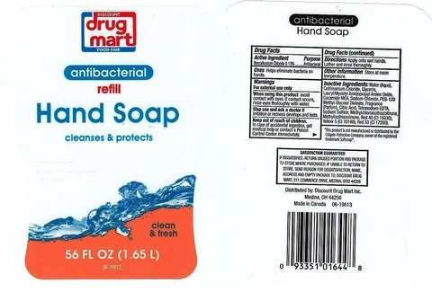 DISCOUNT DRUG MARTANTIBACTERIAL CLEAN AND FRESH 포장