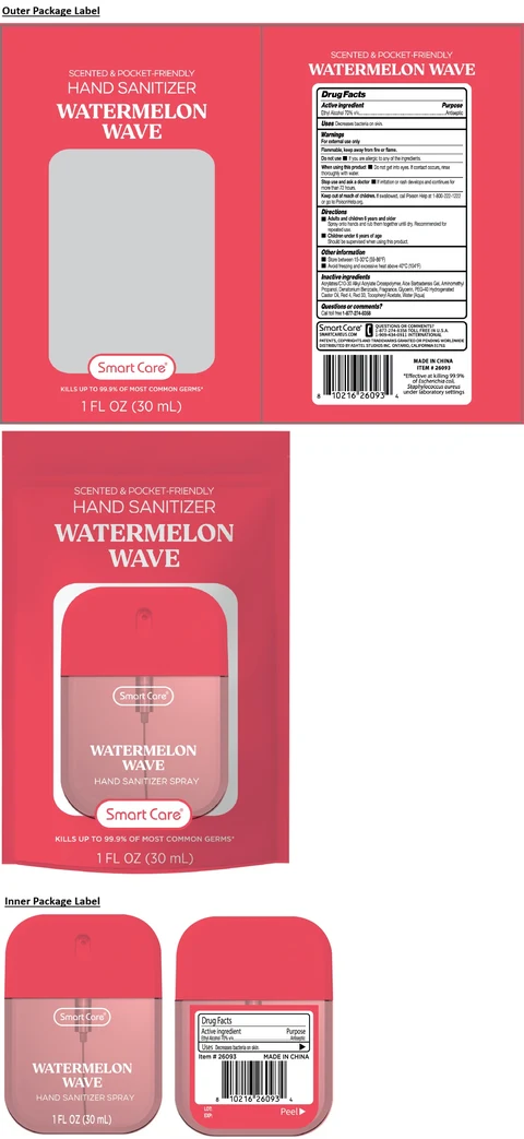 Smart Care WATERMELON WAVE HAND SANITIZER 포장