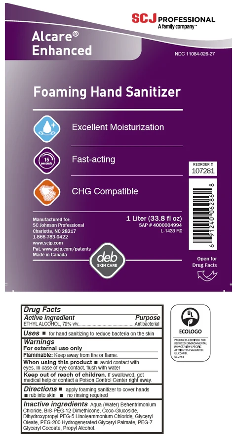 Alcare Enhanced Foaming Hand Sanitizer 포장