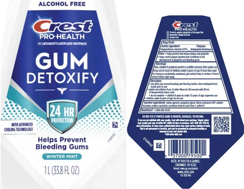 Crest Pro-HealthGum DetoxifyWinter Mint 포장