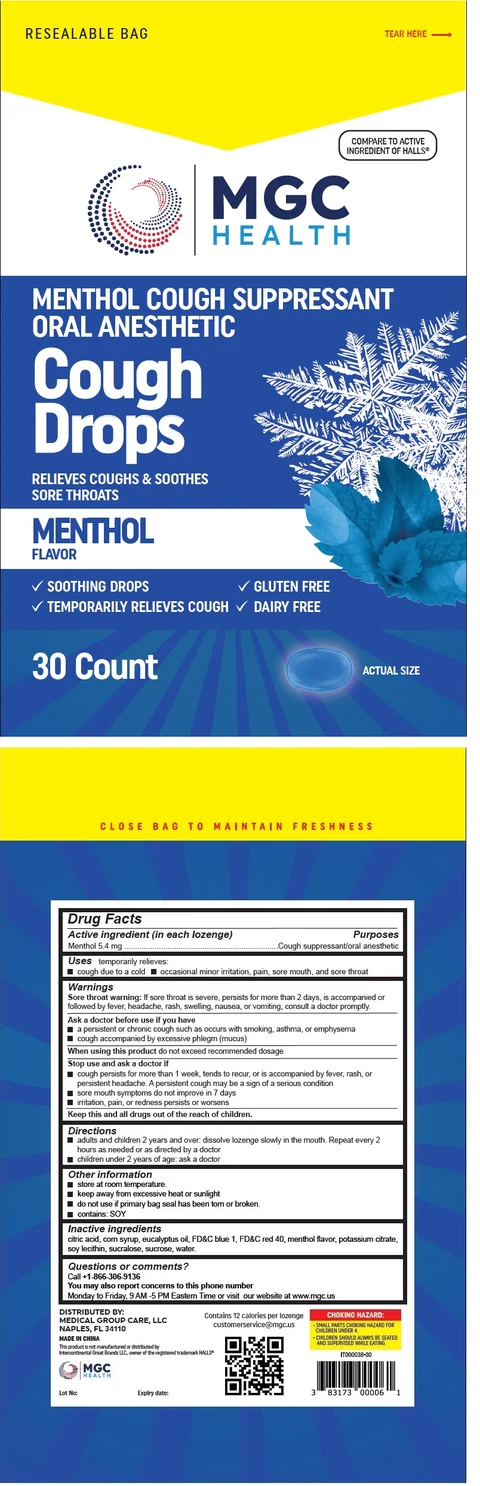 MENTHOL COUGH SUPPRESSANT ORAL ANESTHETIC Cough Drops packaging