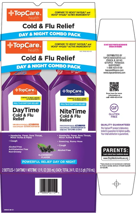 Topcare DayTime NiteTime Cold and Flu Relief packaging