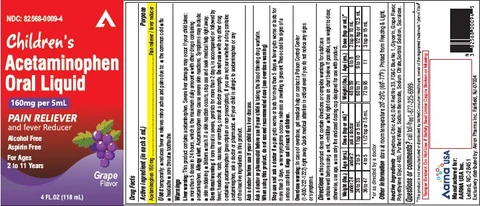 Childrens Acetaminophen Oral LiquidGrape Flavor packaging