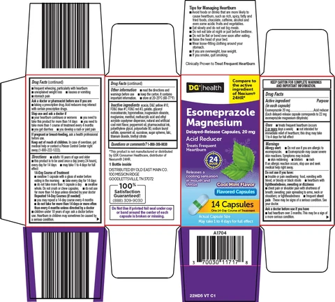 dg health esomeprazole magnesium packaging