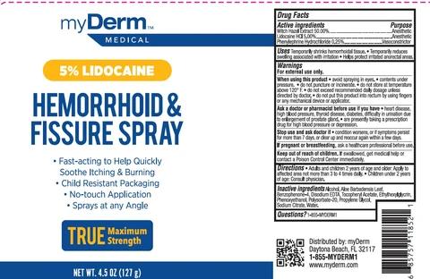 myDerm MEDICAL NEW Soothing Hemorrhoidal 포장