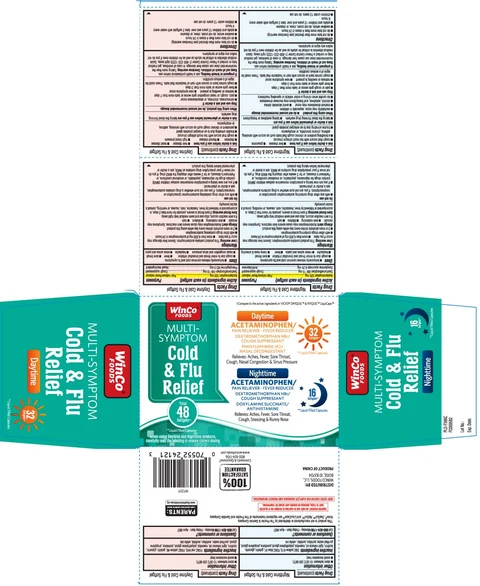 Daytime Nighttime Cold Flu Relief 포장